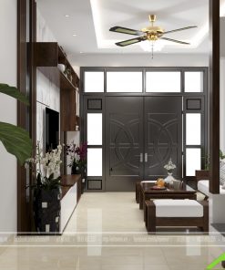 Thiết kế nội thất phòng khách anh Thắng 2