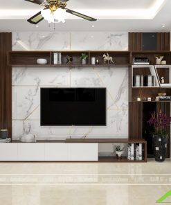 Thiết kế nội thất phòng khách anh Thắng 2