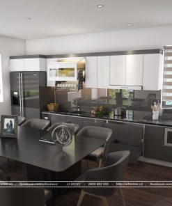 Tủ bếp chữ i cơ bản