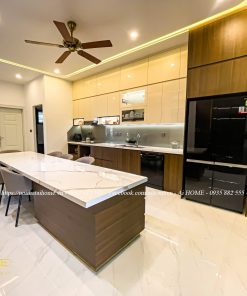 Tủ bếp thực tế sau thi công2