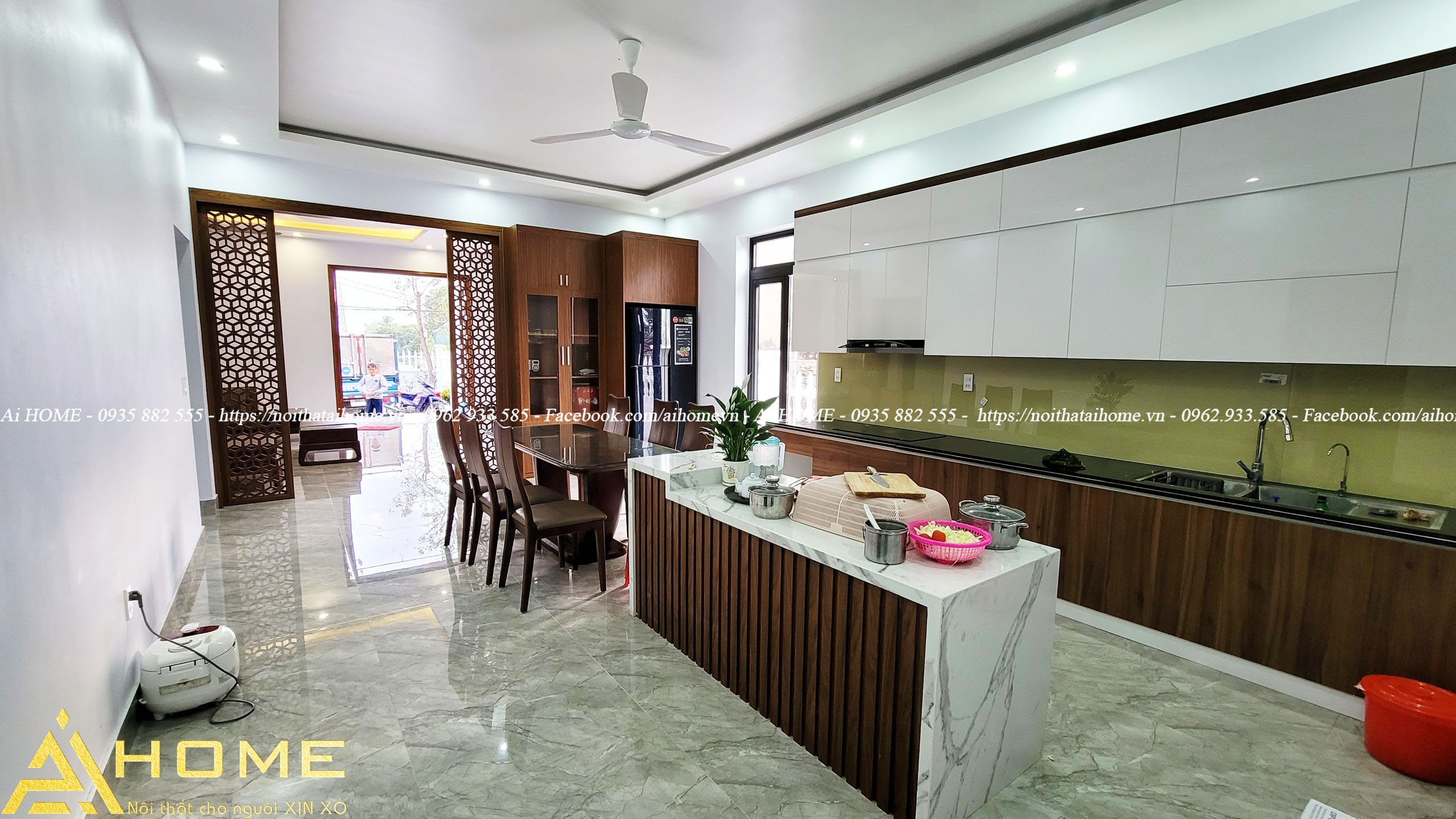 Tủ bếp thực tế