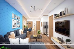 thiet ke phong khach ai home