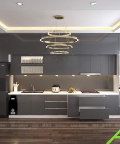 mẫu tủ bếp acylic đẹp