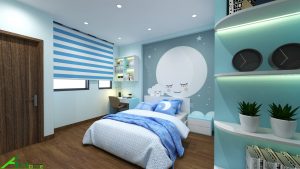 phong ngu chung cu cho con