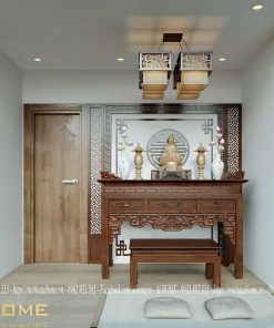 phòng thờ nội thất nhà phố