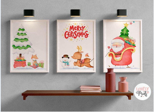 tranh treo tuong mua noel