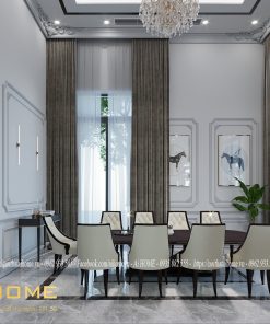 phòng khách tân cổ điển