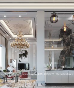 phòng khách tân cổ điển
