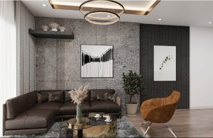 Mẫu phòng khách đẹp cho chung cư 1 phòng ngủ