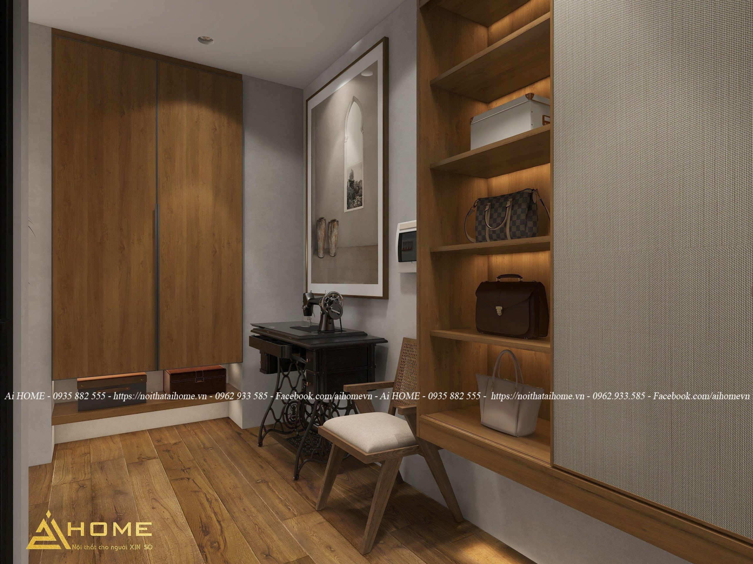 Nội thất chung cư phong cách Wabi Sabi