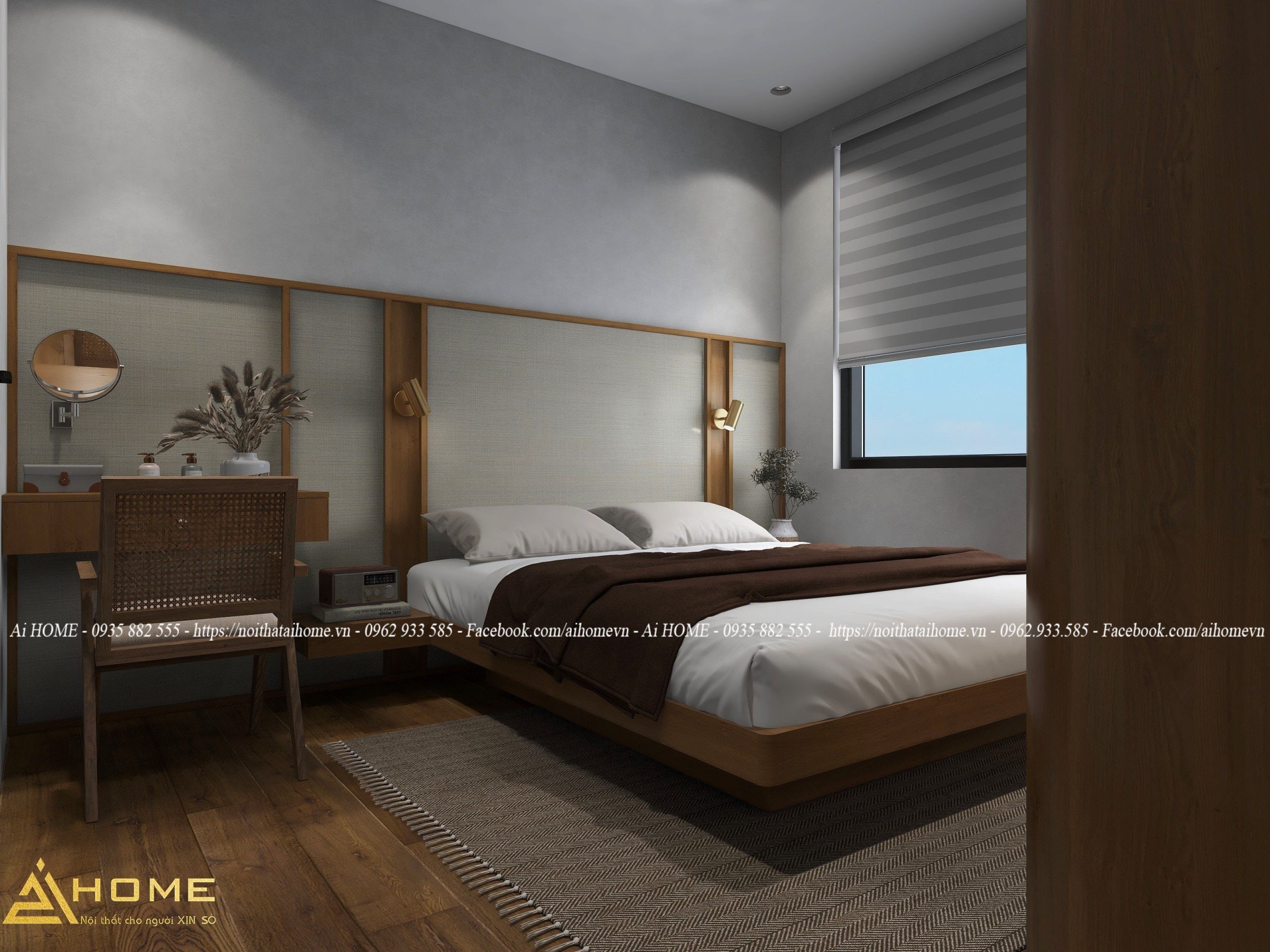 Nội thất chung cư phong cách Wabi Sabi