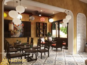 thi công nhà hàng bình dân tại Hải Dương1