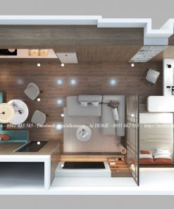 Thiết kế nội thất căn hộ studio 14