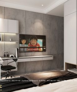 Thiết kế nội thất phòng ngủ nhà phố tại Hải Dương